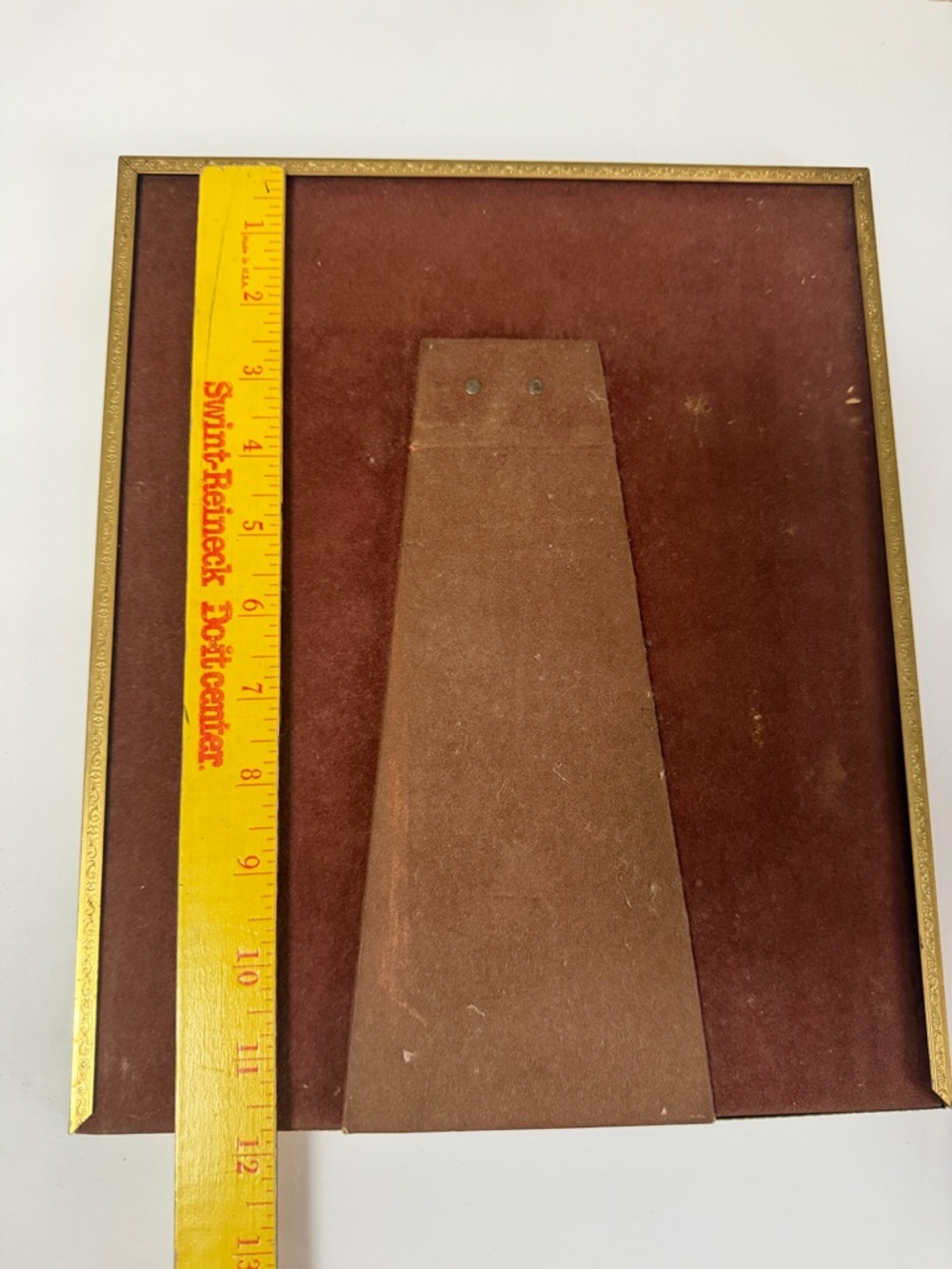 VTG Art Deco Brass Easel Black Gold Ornate Picture Frame 10x12 (8X10”) - Picture 12 of 16